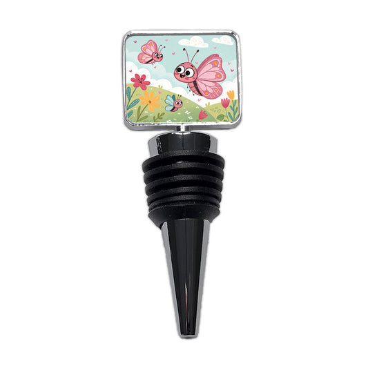 Kawaii Butterflies Wine Bottle Stopper