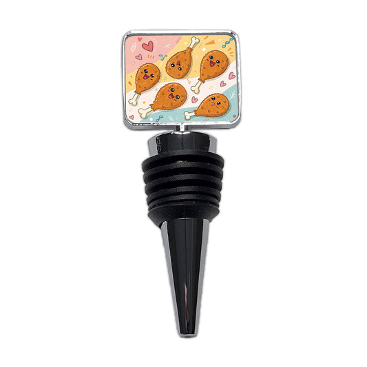Kawaii Chicken Drumsticks Wine Bottle Stopper