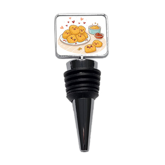 Kawaii Chicken Nuggets Wine Bottle Stopper