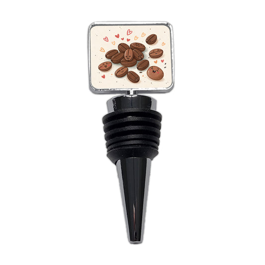 Kawaii Coffee Beans Wine Bottle Stopper