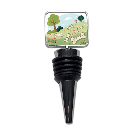 Kawaii Dog Bones Wine Bottle Stopper