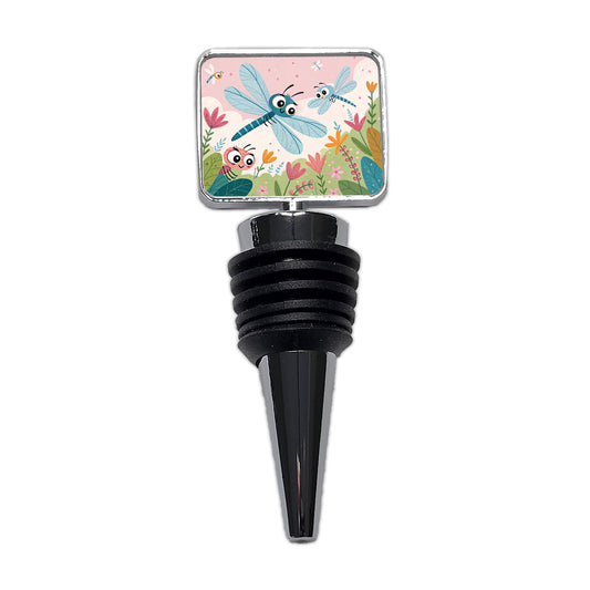 Kawaii Dragonflies Wine Bottle Stopper