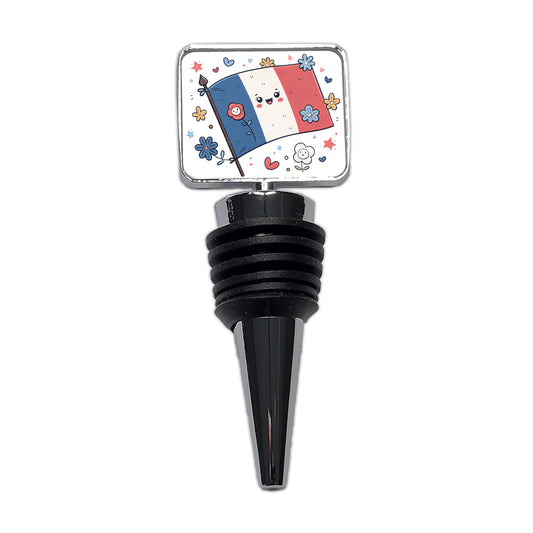Kawaii France Flag Wine Bottle Stopper
