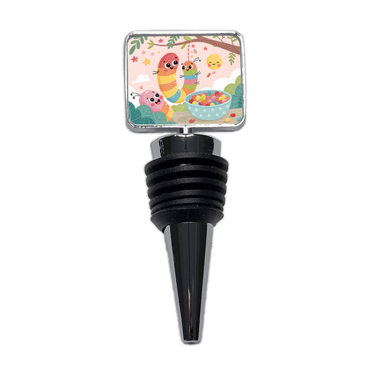 Kawaii Gummi Worms Jelly Beans Wine Bottle Stopper