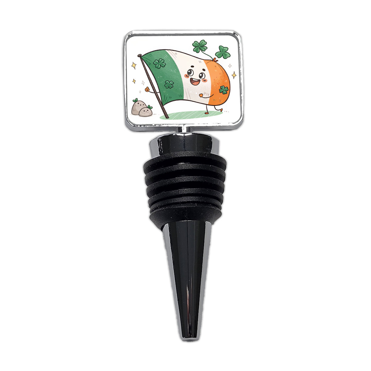 Kawaii Ireland Flag Wine Bottle Stopper