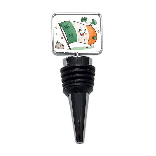 Kawaii Ireland Flag Wine Bottle Stopper