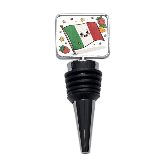 Kawaii Italy Flag Wine Bottle Stopper