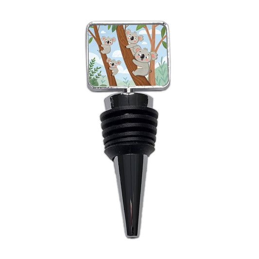 Kawaii Koala Bears Climbing Trees Wine Bottle Stopper