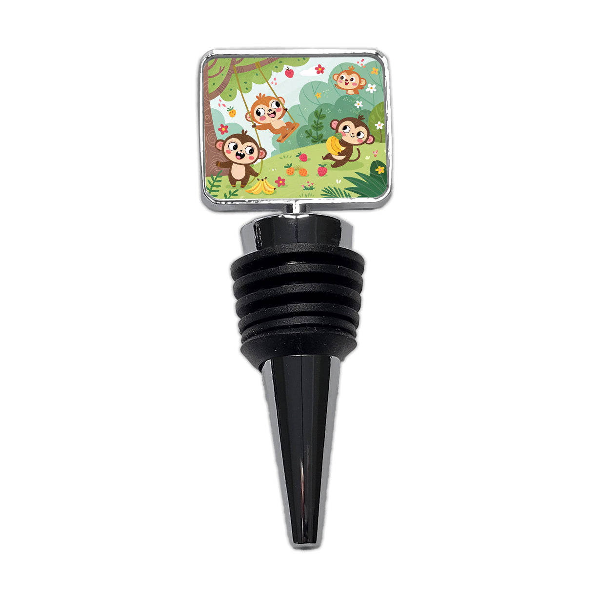 Kawaii Monkeys Wine Bottle Stopper