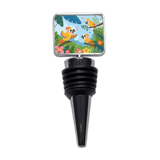 Kawaii Parrots Wine Bottle Stopper