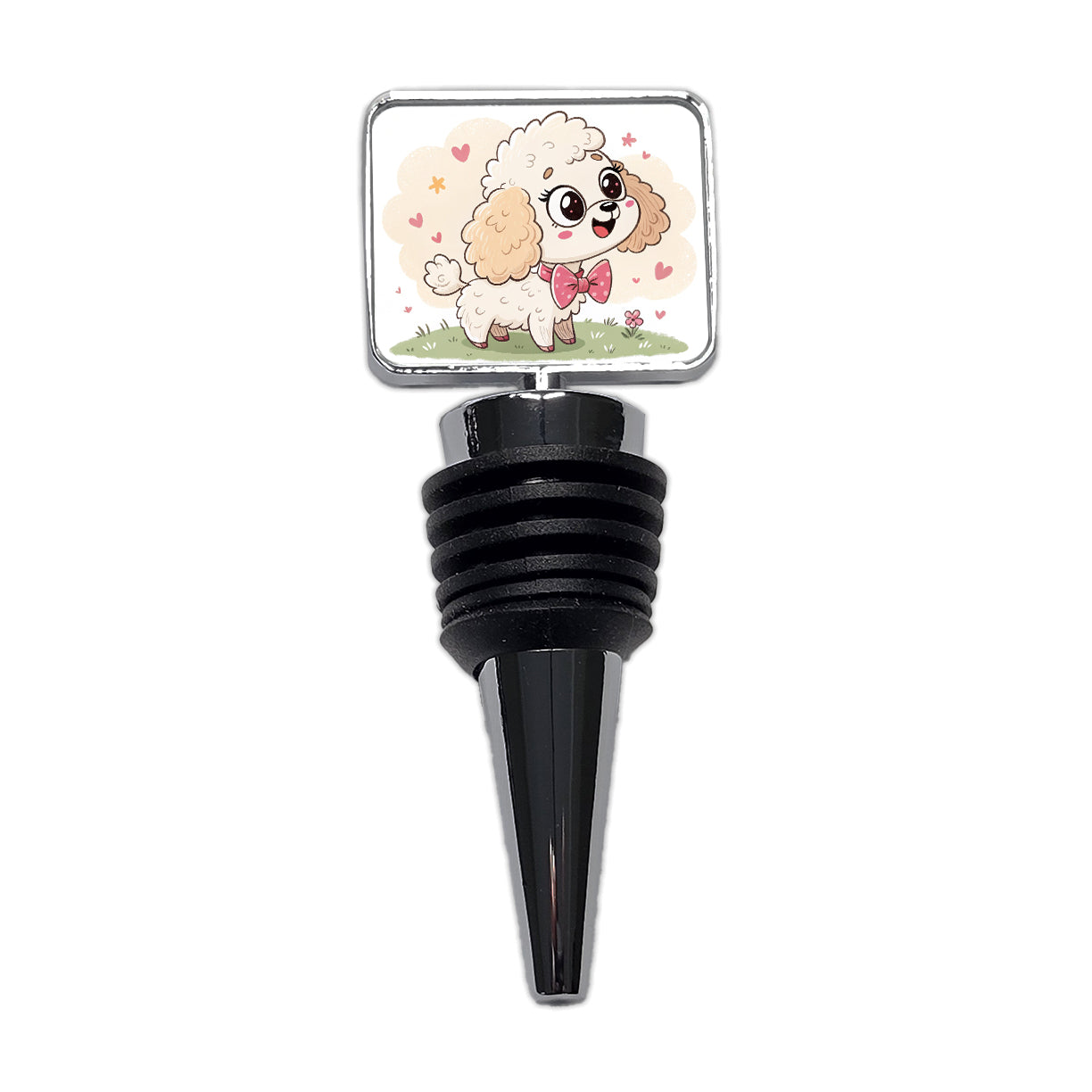 Kawaii Poodle Dog Wine Bottle Stopper