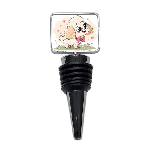 Kawaii Poodle Dog Wine Bottle Stopper