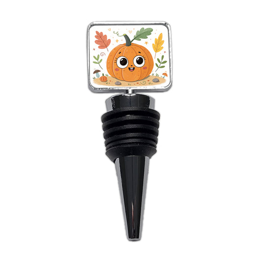 Kawaii Pumpkin Fall Autumn Halloween Wine Bottle Stopper