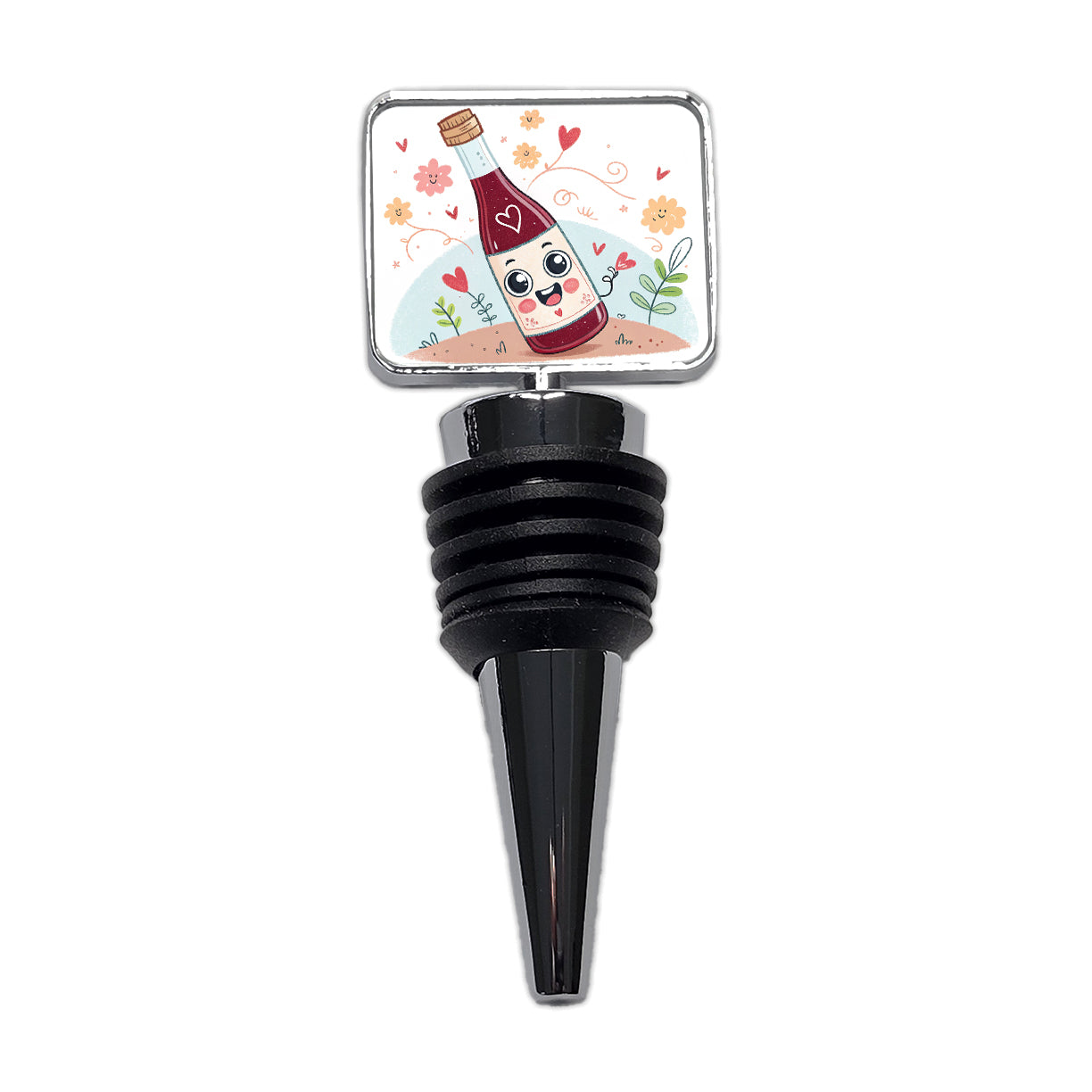 Kawaii Red Wine Alcohol Wine Bottle Stopper