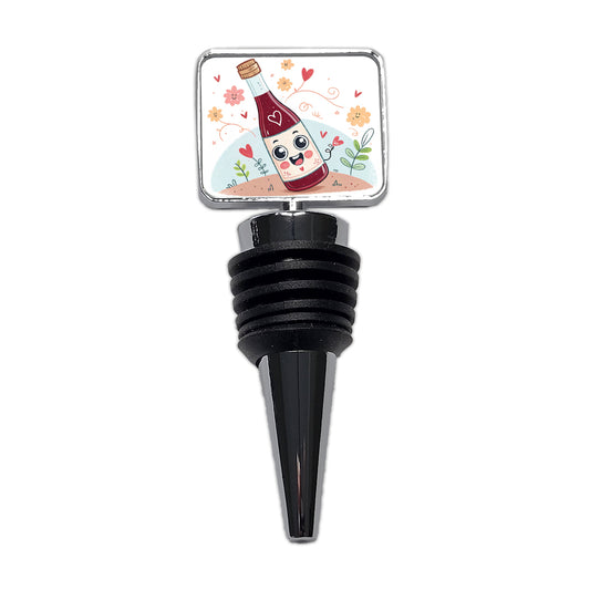 Kawaii Red Wine Alcohol Wine Bottle Stopper