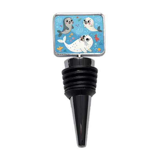 Kawaii Seals Wine Bottle Stopper