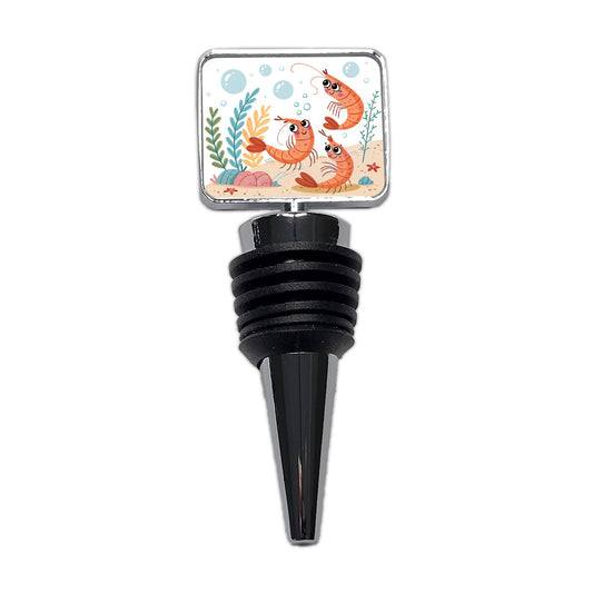 Kawaii Shrimp Wine Bottle Stopper