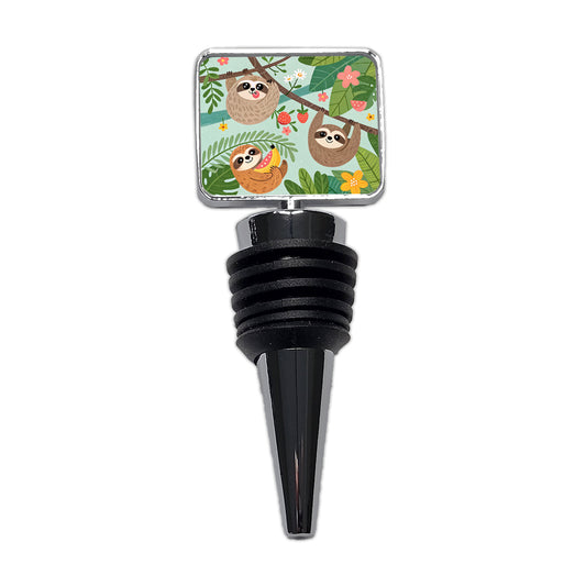 Kawaii Sloths Wine Bottle Stopper