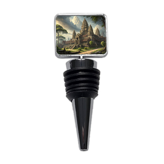 Angkor Wat Hindu Buddhist Temple Cambodia Wine Bottle Stopper