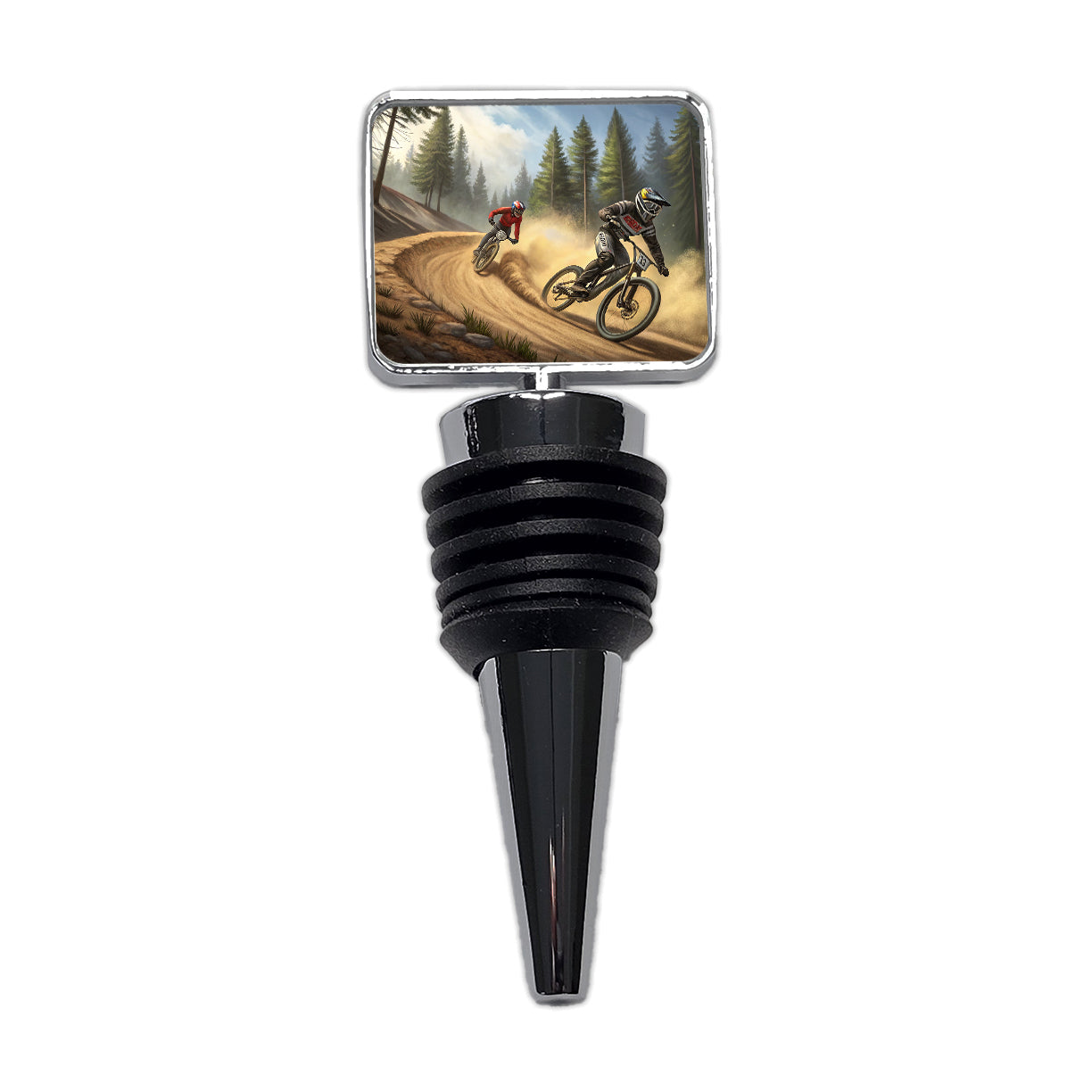 Bicycle Motocross Bikes Racing Wine Bottle Stopper