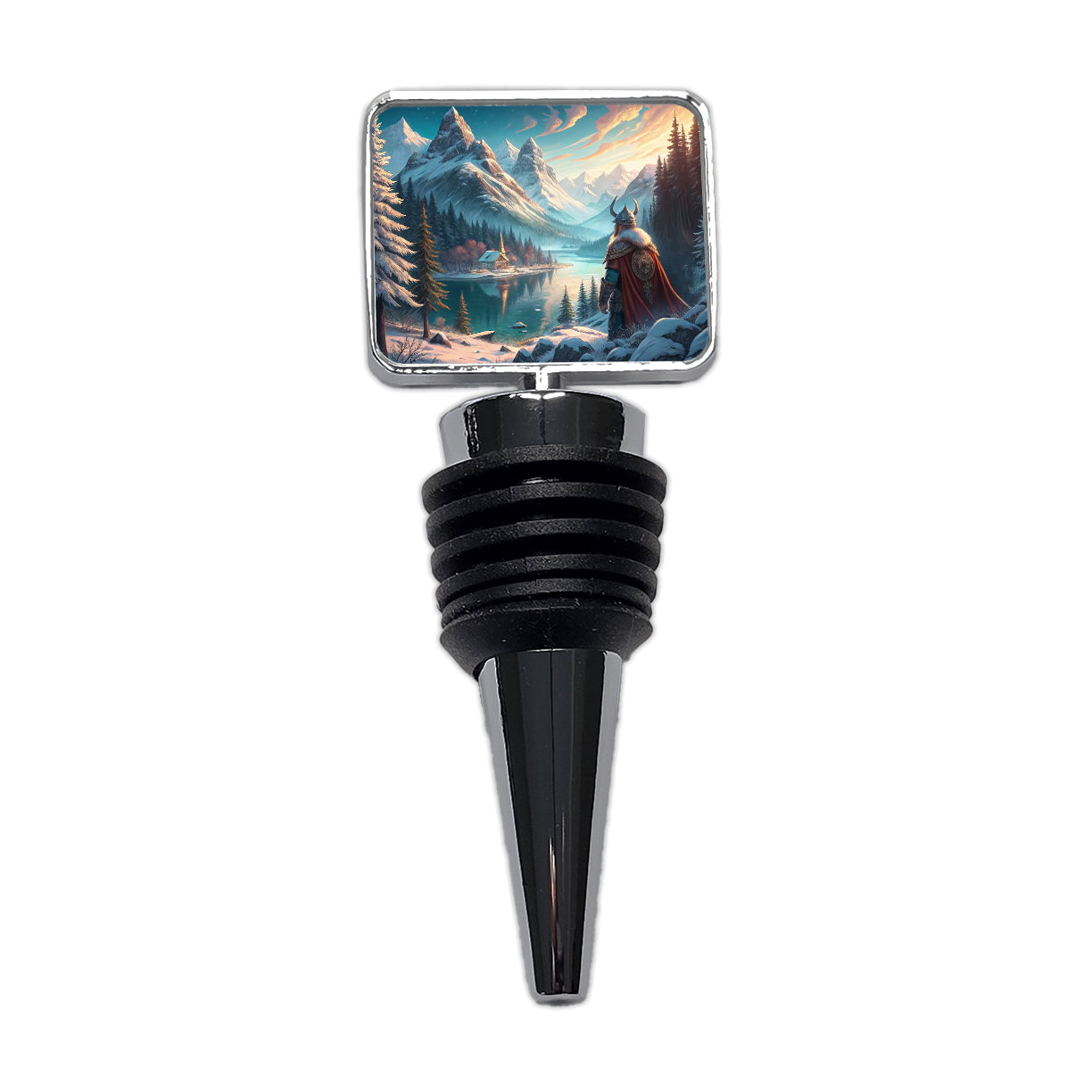 Classic Nordic Viking Anime Style Fantasy Wine Bottle Stopper