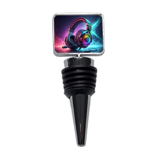 Computer Console Gaming Headphones Wine Bottle Stopper