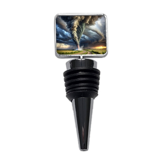 Dark and Scary Tornado Twister Wine Bottle Stopper