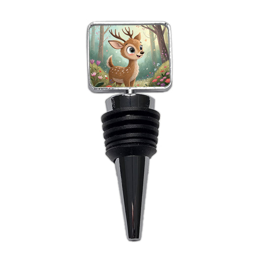 Deer Children's Illustration Style Wine Bottle Stopper