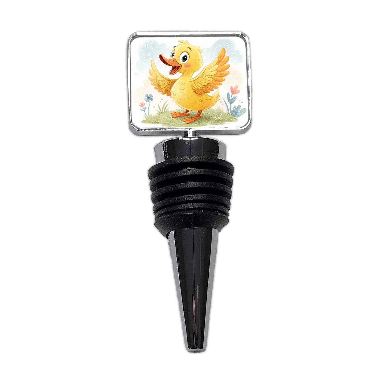 Duck Children's Illustration Style Wine Bottle Stopper