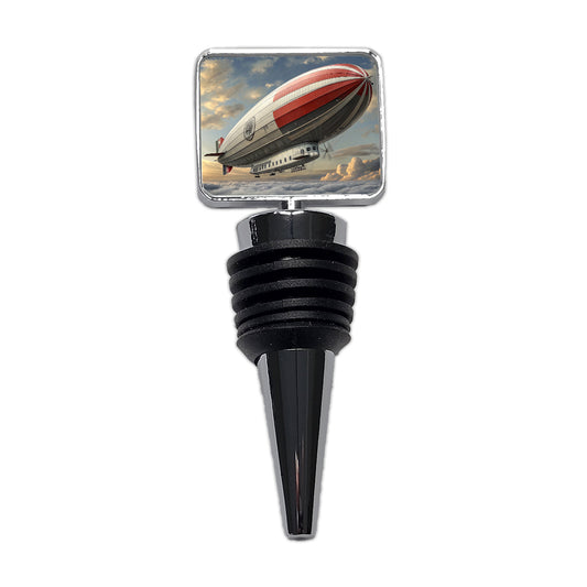 Early 1900's Dirigible Airship Blimp Wine Bottle Stopper