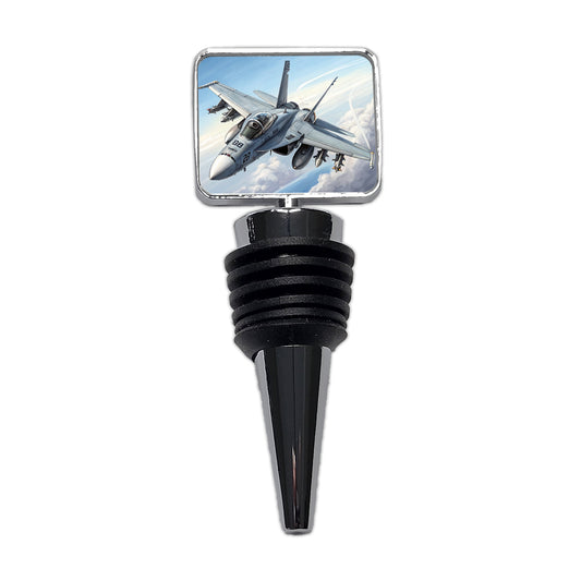 FA-18 Hornet US Navy Multirole Fighter Plane Wine Bottle Stopper