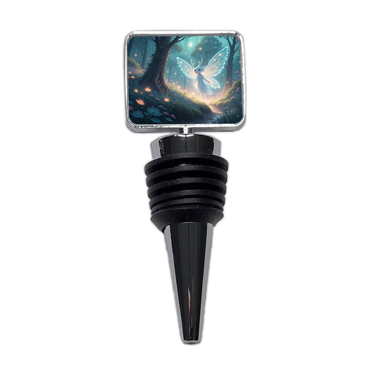 Forest Spirit Japanese Anime Style Fantasy Wine Bottle Stopper