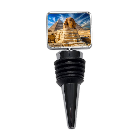 Great Sphinx Of Giza Pyramids Egypt Wine Bottle Stopper