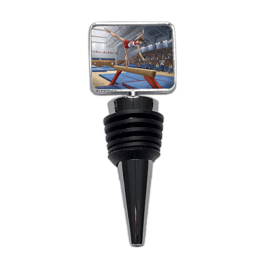Gymnastics Balance Beam Wine Bottle Stopper