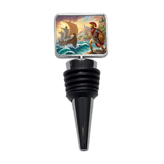 Homer's Iliad And The Odyssey Trojan War Wine Bottle Stopper