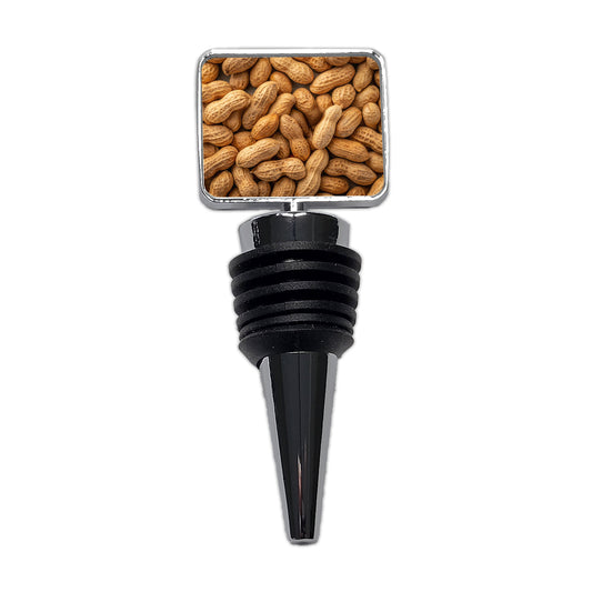 Lots of Roasted Peanuts in Their Shells Wine Bottle Stopper