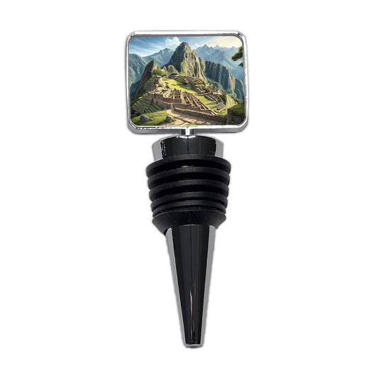 Machu Picchu Incan Citadel Andes Mountains Peru Wine Bottle Stopper