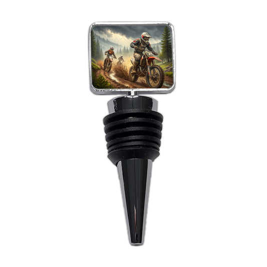 Motocross Off Road Dirt Bikes Racing Wine Bottle Stopper