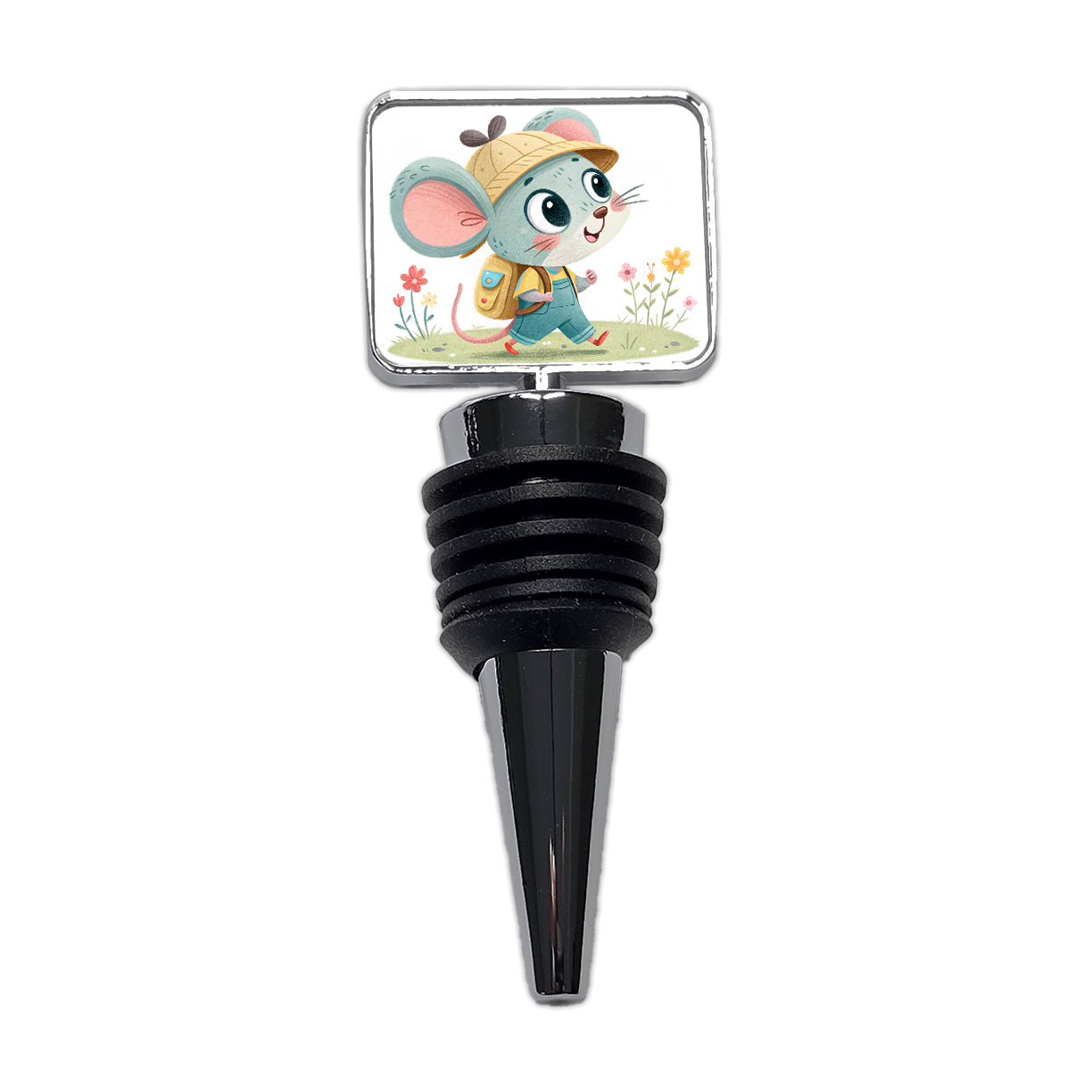 Mouse Children's Illustration Style Wine Bottle Stopper