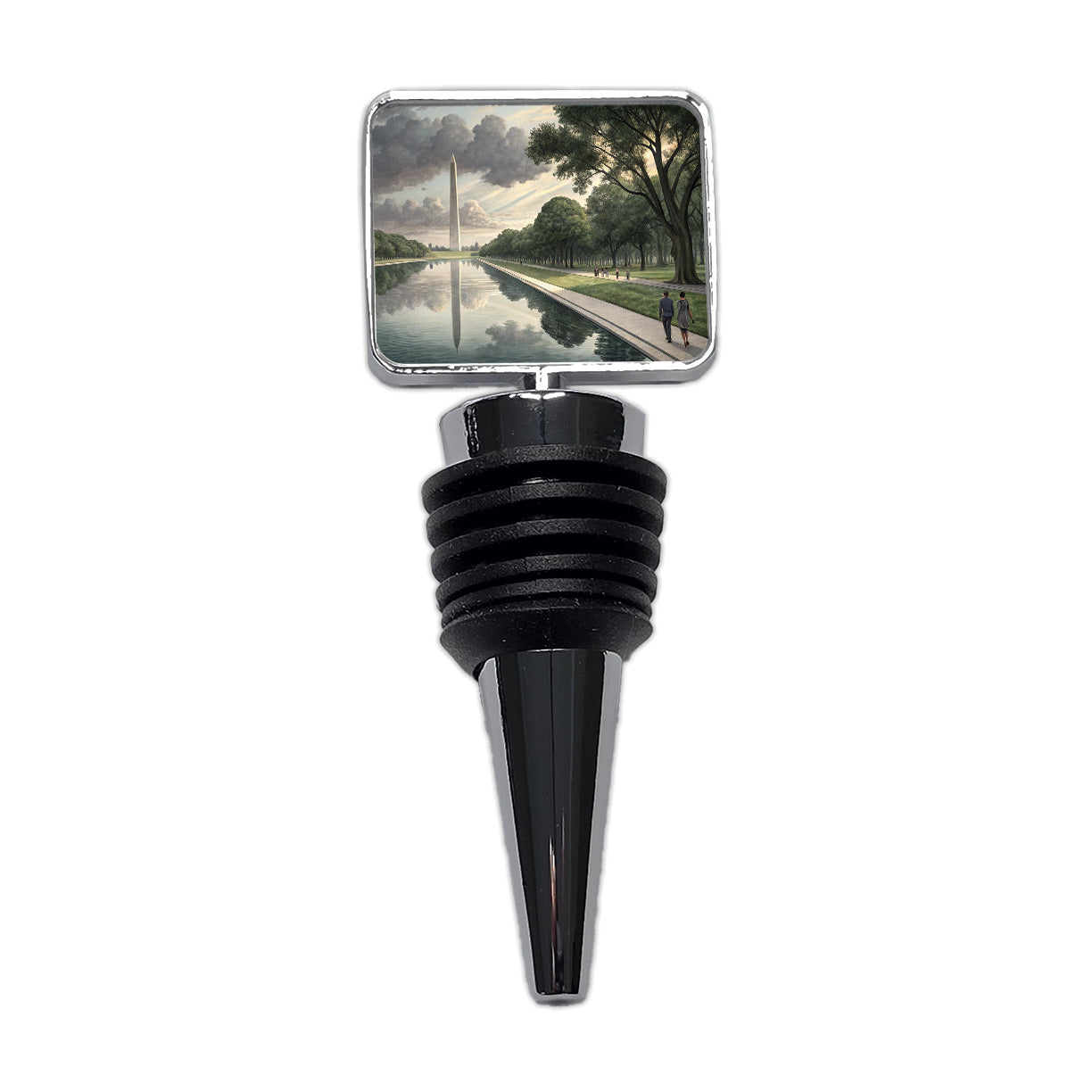 National Mall Reflecting Pool In Washington DC Wine Bottle Stopper