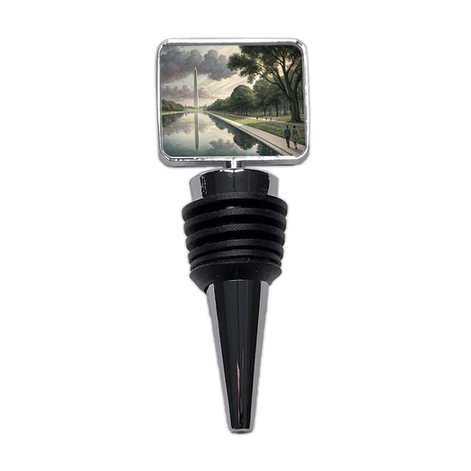 National Mall Reflecting Pool In Washington DC Wine Bottle Stopper