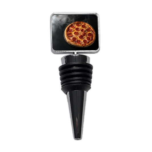 New York Style Pepperoni Pizza Wine Bottle Stopper