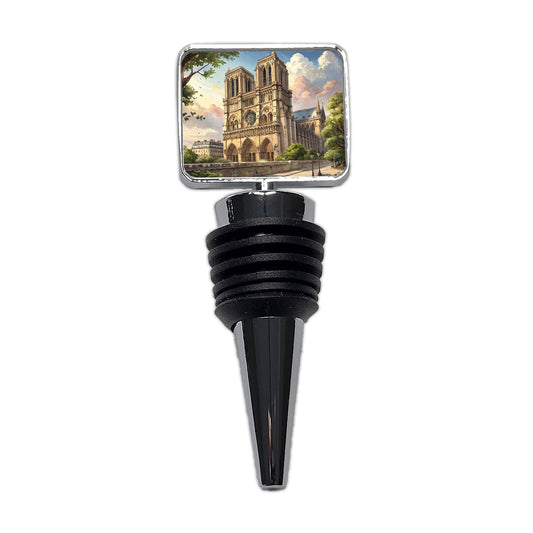 Notre Dame Church Paris France Wine Bottle Stopper