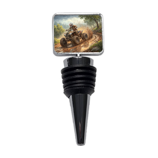 Quad ATV Off-Road Mud Racing Wine Bottle Stopper