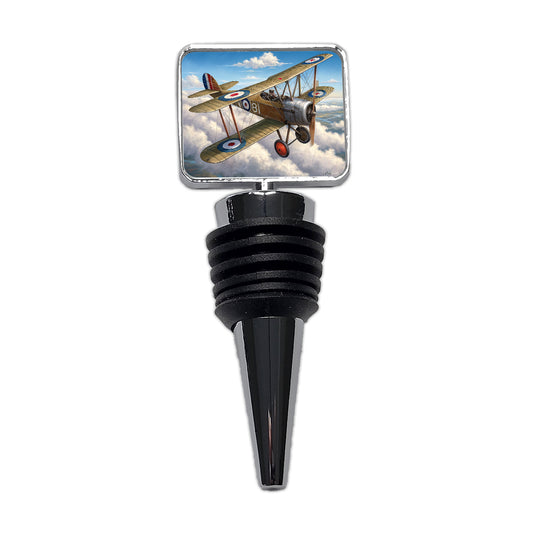 Sopwith Camel WWI British Fighter Plane Wine Bottle Stopper