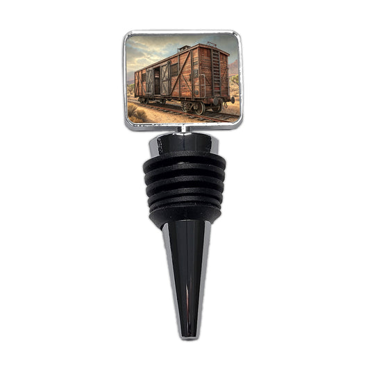 Train Freight Car Old West Western Wine Bottle Stopper