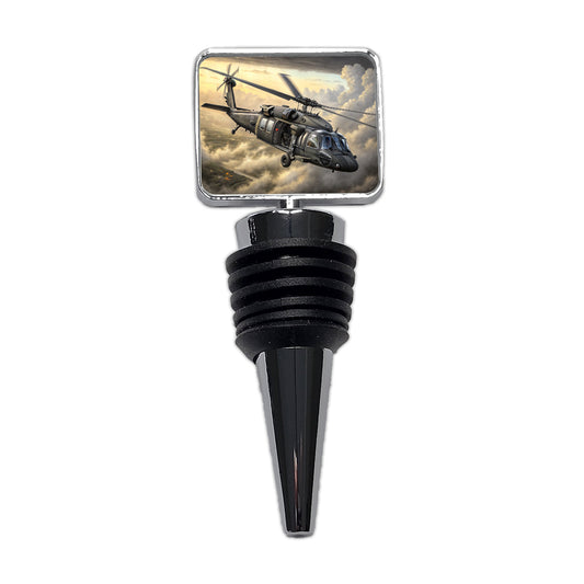 UH-60 Black Hawk US Helicopter Wine Bottle Stopper