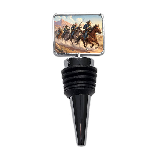 US Cavalry Charge Cowboy Western Old West Wine Bottle Stopper