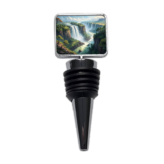 Victoria Falls Zimbabwe Zambia Africa Wine Bottle Stopper