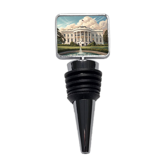 White House Washington DC Wine Bottle Stopper